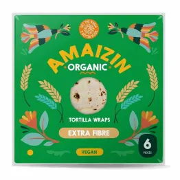 Tortilla Wraps z Otrębami Bio 240 g - Amaizin