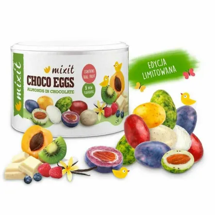Wiel-koko-nocne Jajeczka Choco Eggs - Prażone Migdały w Czekoladzie 240 g - Mixit