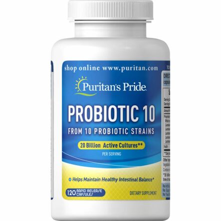 ProBiotic 10 120 Kapsułek Puritan's Pride
