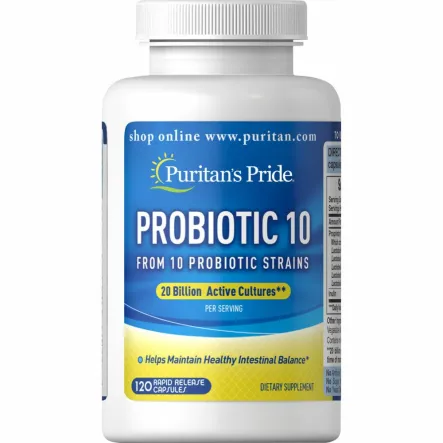 ProBiotic 10 120 Kapsułek Puritan's Pride