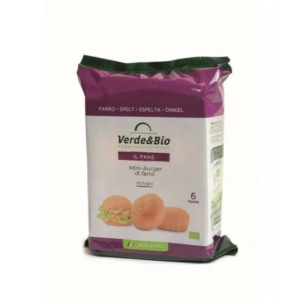 Bułki orkiszowe do hamburgerów Bio 240 g Verde&Bio