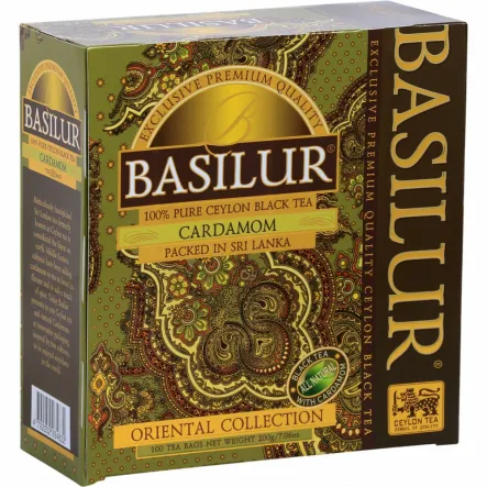 Herbata Czarna CARDAMOM w Saszetkach 200 g (100 x 2 g) - BASILUR 