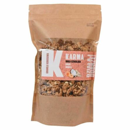 Granola Kokosowa (Biała Czekolada, Kokos, Morela) 400 g - Karma