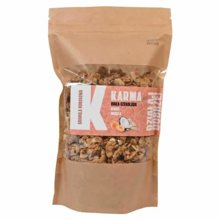 Granola Kokosowa (Biała Czekolada, Kokos, Morela) 400 g - Karma