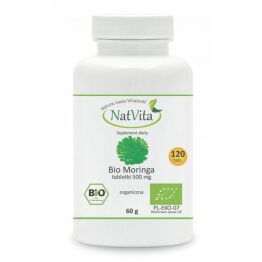 Moringa Bio  500 mg 120 sztuk - Natvita