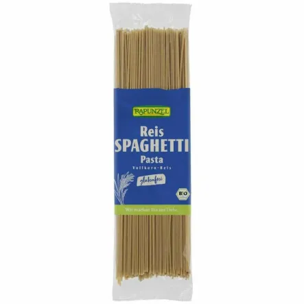 Makaron Ryżowy Razowy Spaghetti Bezglutenowy Bio 250 g - Rapunzel