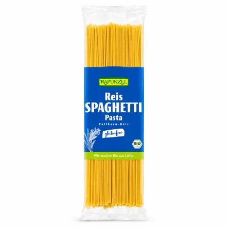 Makaron Ryżowy Razowy Spaghetti Bezglutenowy Bio 250 g - Rapunzel