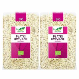 Zestaw 2 x Płatki Owsiane Bio 1 kg  - Bio Planet