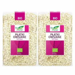 Zestaw 2 x Płatki Owsiane Bio 1 kg  - Bio Planet
