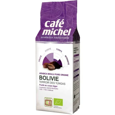Kawa Fair Trade Mielona Boliwia Bio 250G-Cafe Michel