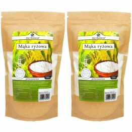 2 x Mąka Ryżowa Pełnoziarnista Bezglutenowa 500 g - Pięć Przemian