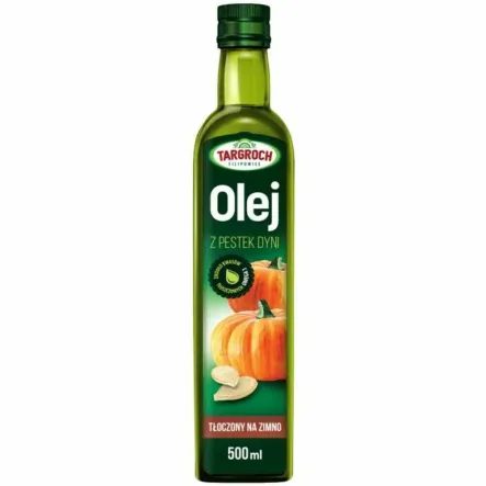 Olej z Pestek Dyni Tłoczony na Zimno 500 ml - Targroch
