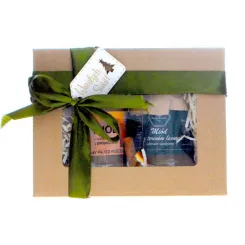 Zestaw Prezentowy: Miód z Terenów Leśnych 380 g + Miód z Propolisem 400 g - Miody Dworskie