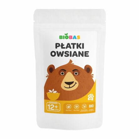 Płatki Owsiane Bio 220 g - Biobas - Przecena Krótka Data Minimalnej Trwałości