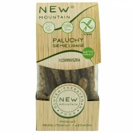 Paluchy z Siemieniem Lnianym i Czarnuszką Bezglutenowe 200 g - New Mountain