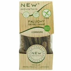 Paluchy z Siemieniem Lnianym i Czarnuszką Bezglutenowe 200 g - New Mountain