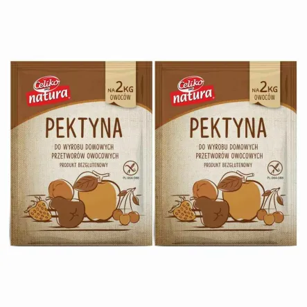 Zestaw 2 x Pektyna do Wyrobu Domowych Przetworów Bezglutenowa 24 g - Celiko