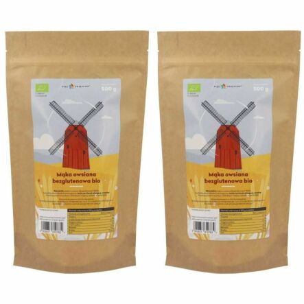 2 x Mąka Owsiana Bezglutenowa Bio 500 g - Simpatiko