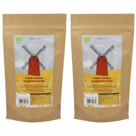 2 x Mąka Owsiana Bezglutenowa Bio 500 g - Simpatiko