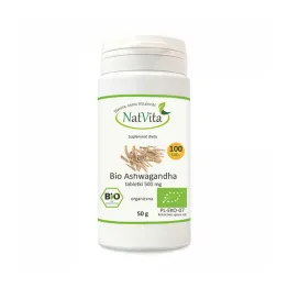 Ashwagandha Bio Suplement Diety 500 mg 100 sztuk Natvita