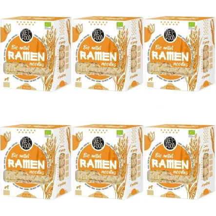 6 x Makaron Jaglany Ramen Bezglutenowy BIO 280 g (4 x 70 g) - Diet-Food