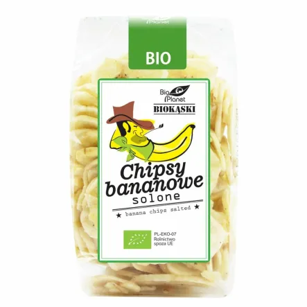 Chipsy Bananowe Solone Bio 150 g Bio Planet