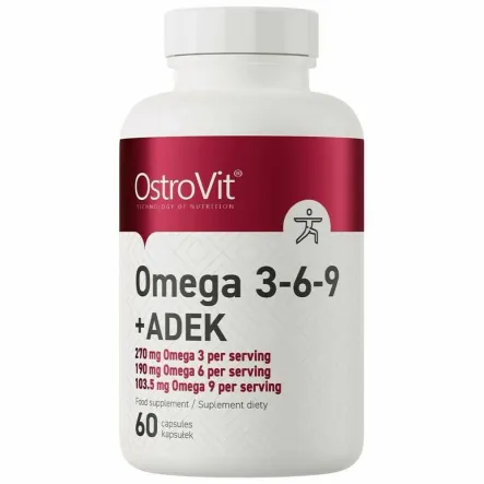 Omega 3-6-9 + ADEK 60 Kapsułek - OstroVit