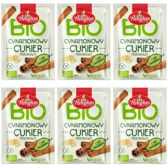 6 x Cukier Cynamonowy Trzcinowy Bezglutenowy Bio 20 g - Amylon