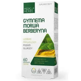 Gymnema Morwa Berberyna 60 Kapsułek - Medica Herbs