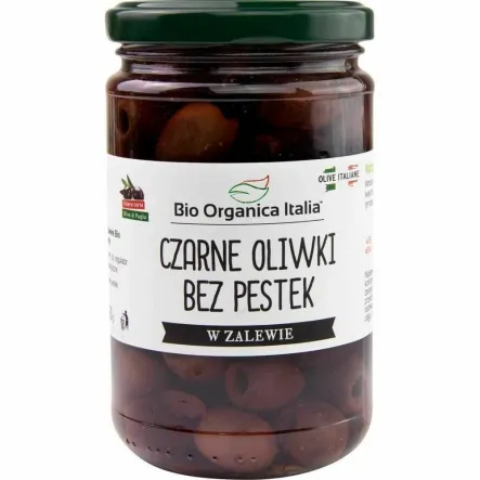 Oliwki Czarne Bez Pestek Bio 280 g (150 g) - Bio Organica Italia