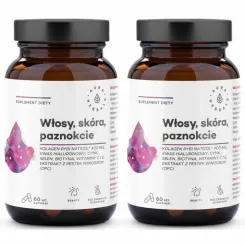 2 x Kolagen Rybi NatiCol (Włosy, Skóra, Paznokcie) 60 Kapsułek - Aura Herbals