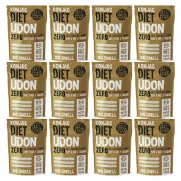 12 x Makaron Konjac Udon Bezglutenowy  270 g (200g) - Diet-Food