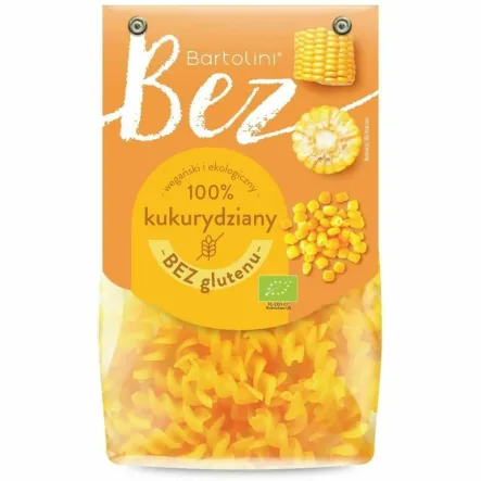Makaron Kukurydziany Świderki Bezglutenowy Bio 250 g - Bartolini