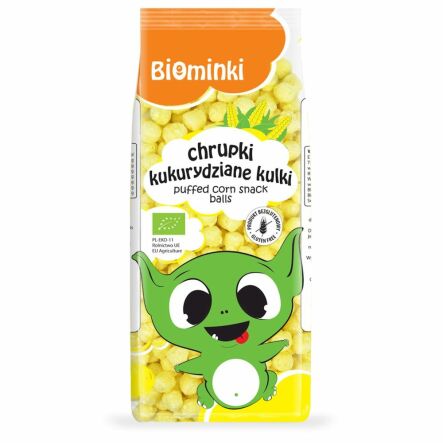 Chrupki Kukurydziane Kulki Bezglutenowe Bio 60 g - Biominki