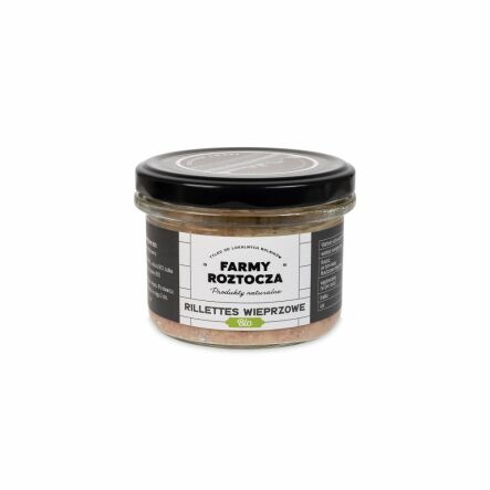 Rillettes Wieprzowe Bio 180 g - Farmy Roztocza - Przecena Krótka Data Minimalnej Trwałości