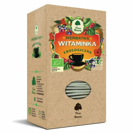 Herbatka Witaminka Eko 25 x 2,5 g Dary Natury