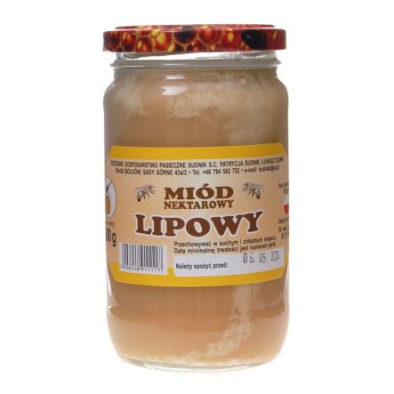 Miód Lipowy 500 g - Pasieka Sudnik