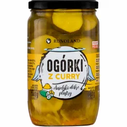 Ogórki z Curry - Anielsko Dobre Plastry 680 g (340 g) -  Runoland