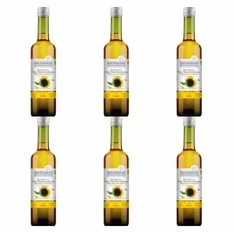 6 x Olej Słonecznikowy Tłoczony na Zimno Bio 500 ml - Bio Planete 