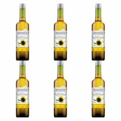 6 x Olej Słonecznikowy Tłoczony na Zimno Bio 500 ml - Bio Planete 