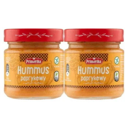 2 x Hummus Paprykowy Bezglutenowy 160 g - Primavika