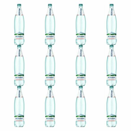 12 x Naturalna Woda Mineralna Naturalnie Wysoko Nasycona CO2 Wysoko Zmineralizowana PET 1 l - Borjomi