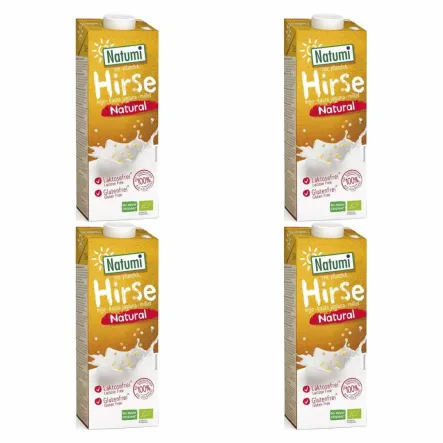 4 x Napój Jaglany Bezglutenowy Bio 1 L Natumi UHT