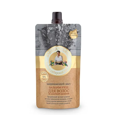 Balsam do Włosów Pielęgnacyjny Ochrona Włosów Farbowanych 100 ml Bania Agafi - Wyprzedaż