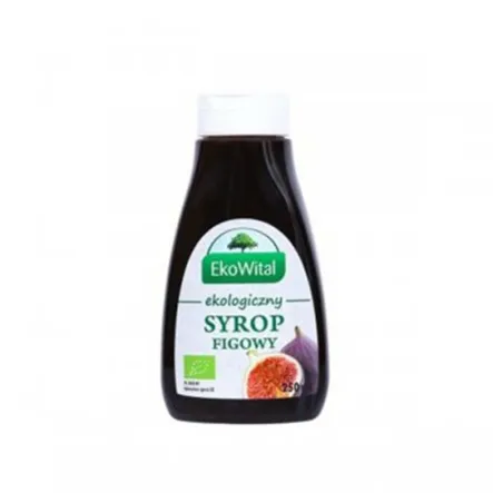 Syrop figowy Bio 250 ml Ekowital Przecena Krótka Data Minimalnej Trwałości