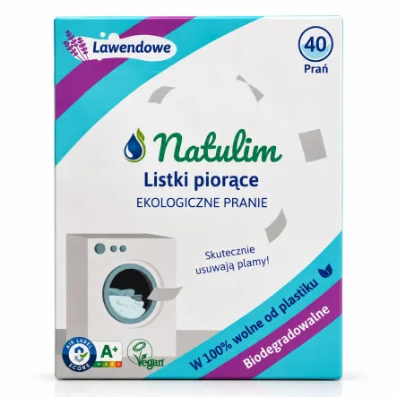 Listki Piorące Lawendowe 40 Prań - Natulim