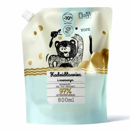 REFILL Żel Pod Prysznic Kadzidłowiec i Rozmaryn 800 ml - YOPE