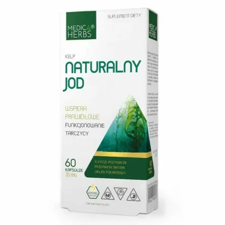 Naturalny Jod - Kelp 60 Kapsułek - Medica Herbs