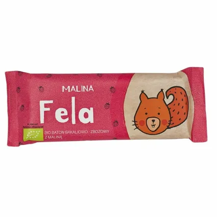 Baton Bakaliowo - Zbożowy z Maliną Bez Dodatku Cukru Bio 37 g - Helpa