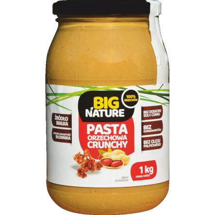 Pasta Orzechowa Crunchy 1 kg - Big Nature